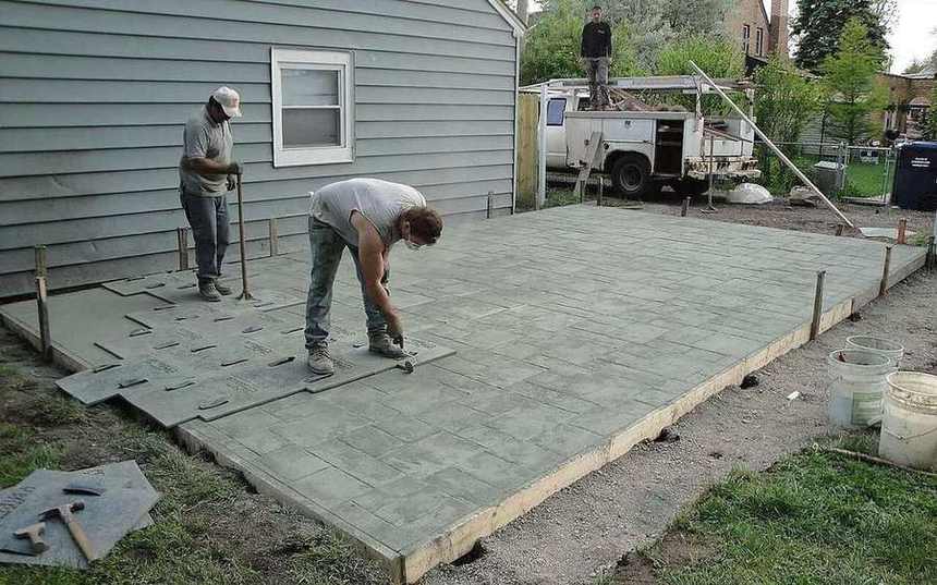 Stamped Concrete surface detail