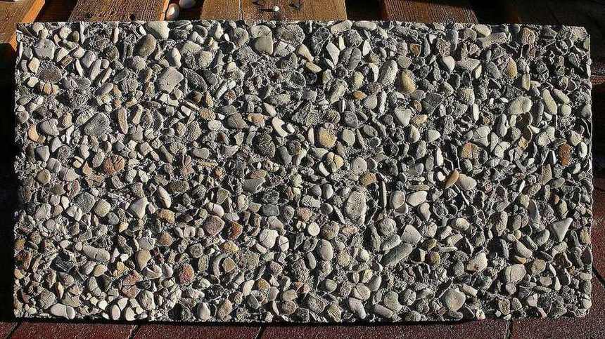 Exposed Aggregate Concrete surface detail
