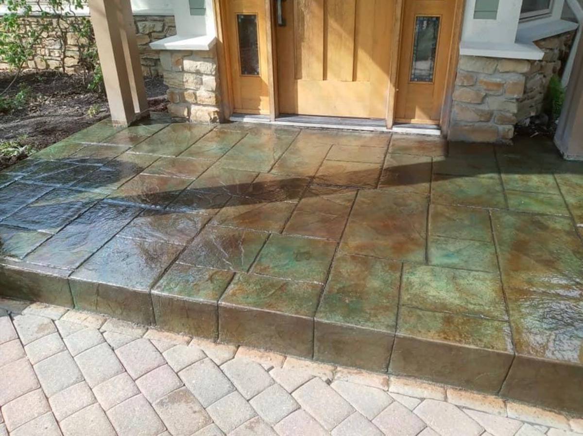 Stained and Colored Concrete surface texture detail