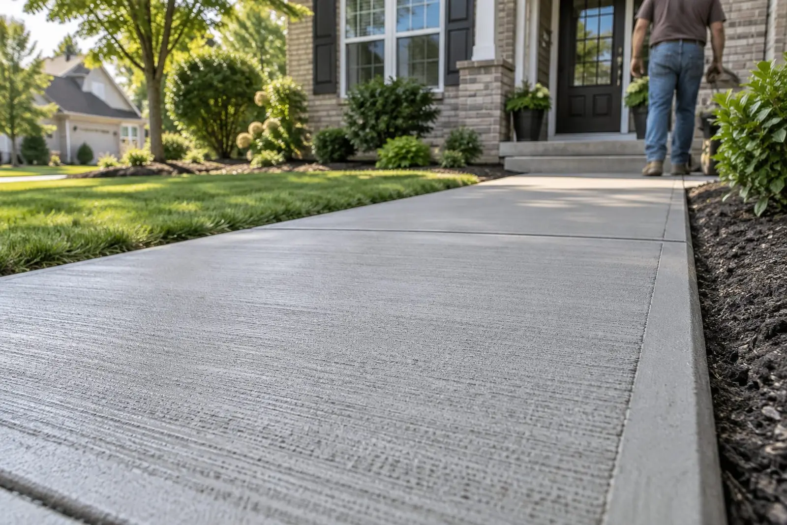 Broom Finish Concrete Patios in Avon, IN: Why the Simple Finish Still Works