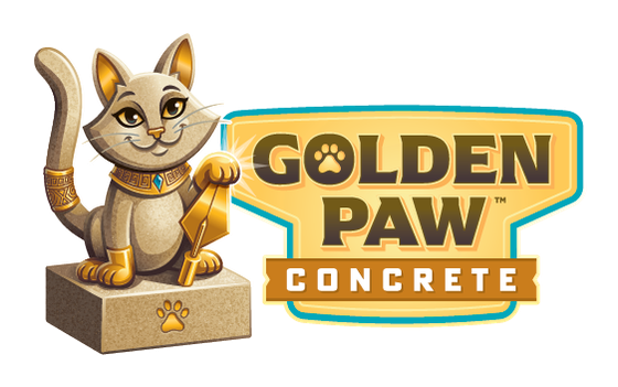 Golden Paw Concrete logo